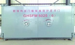 鋼結(jié)構(gòu)活門檻雙扇防護密閉門