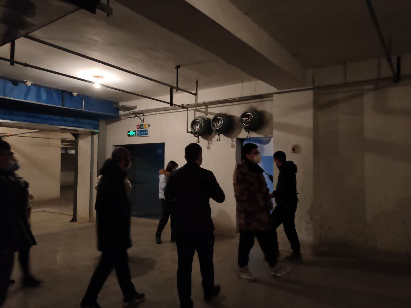 建大新家園小區(qū)三期人防工程最終驗收現(xiàn)場